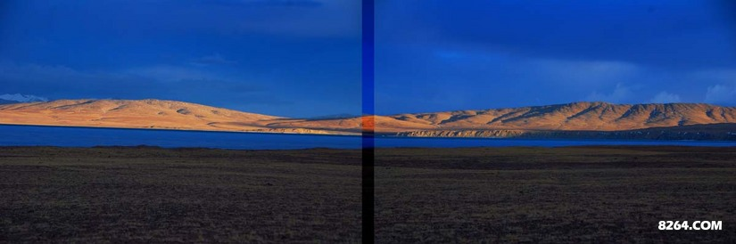 日落前一刻，一道金光照在普洱错上，一切变了模样